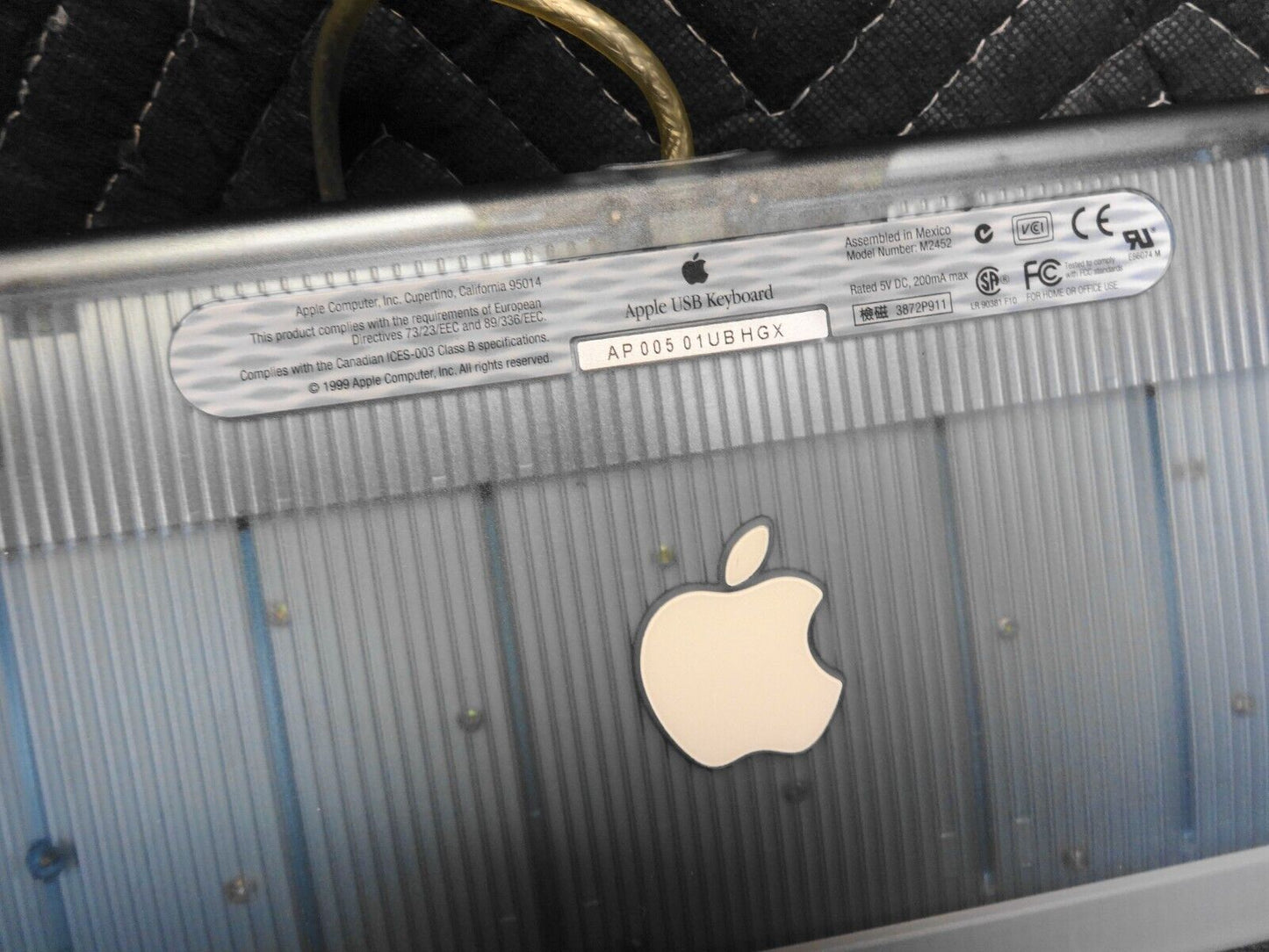 VINTAGE Apple Keyboard 1998 USB iMac GRAY GRAPHITE Model M2452 FREE SHIP