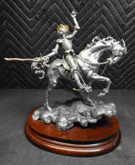 Vng 1982 CHILMARK Fine Pewter LaROCCA Don Quixote Sculpture #145 of 950 made