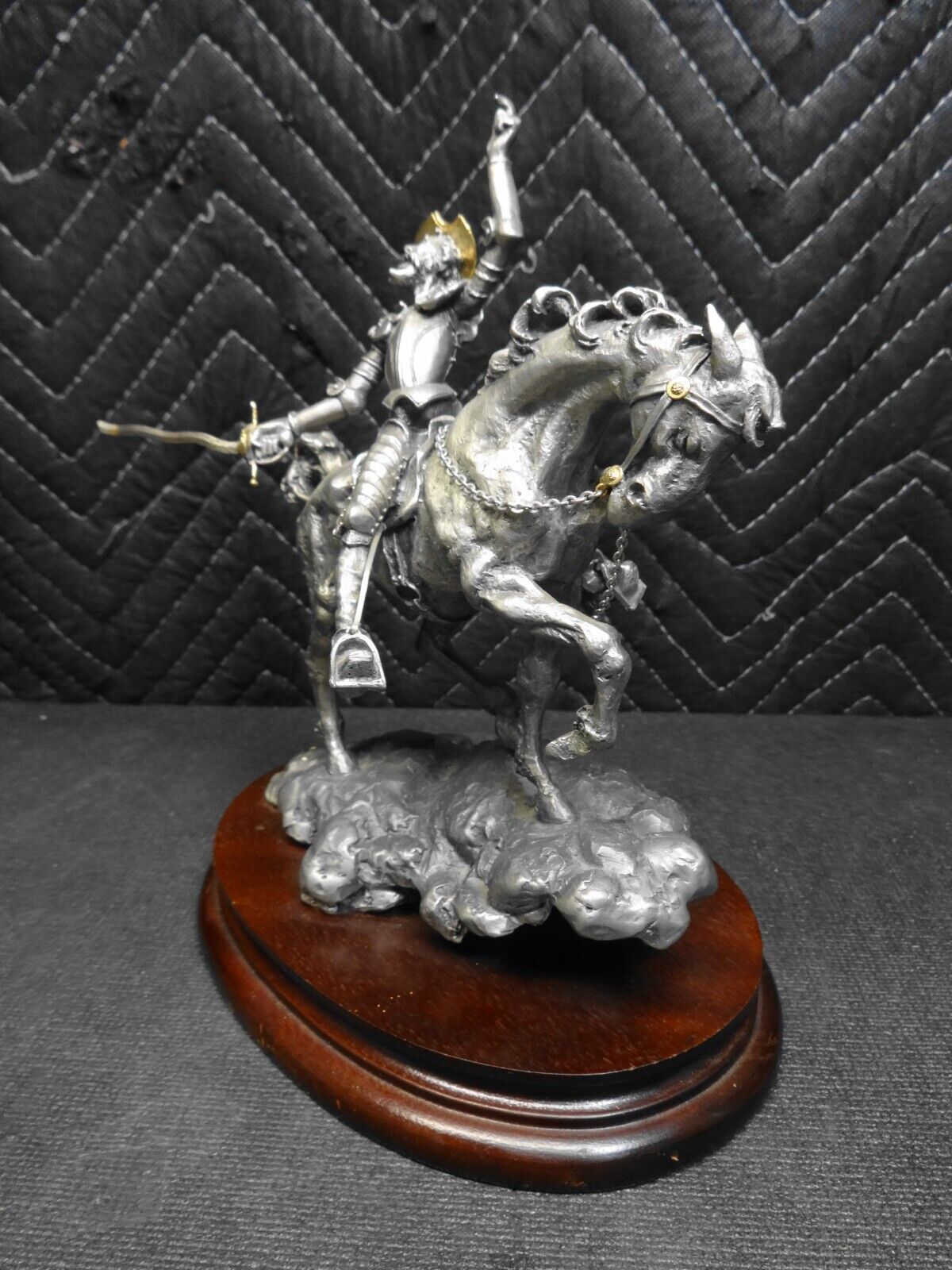 Vng 1982 CHILMARK Fine Pewter LaROCCA Don Quixote Sculpture #145 of 950 made