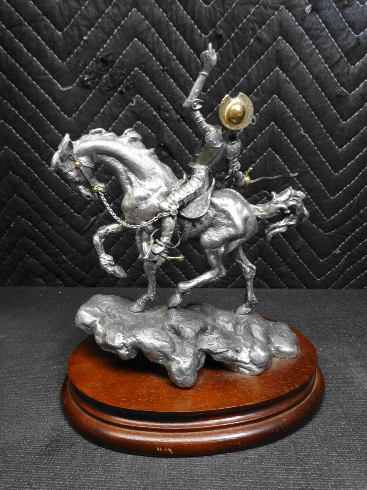 Vng 1982 CHILMARK Fine Pewter LaROCCA Don Quixote Sculpture #145 of 950 made