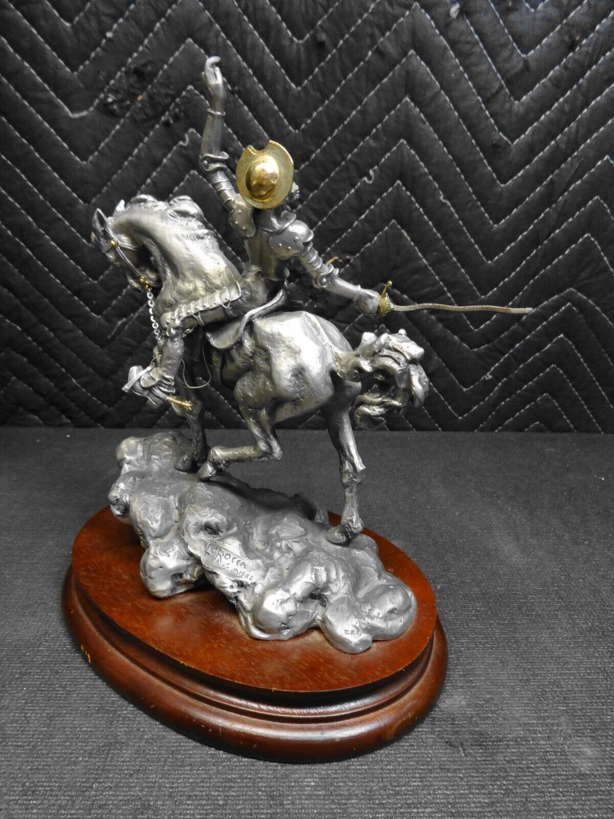 Vng 1982 CHILMARK Fine Pewter LaROCCA Don Quixote Sculpture #145 of 950 made