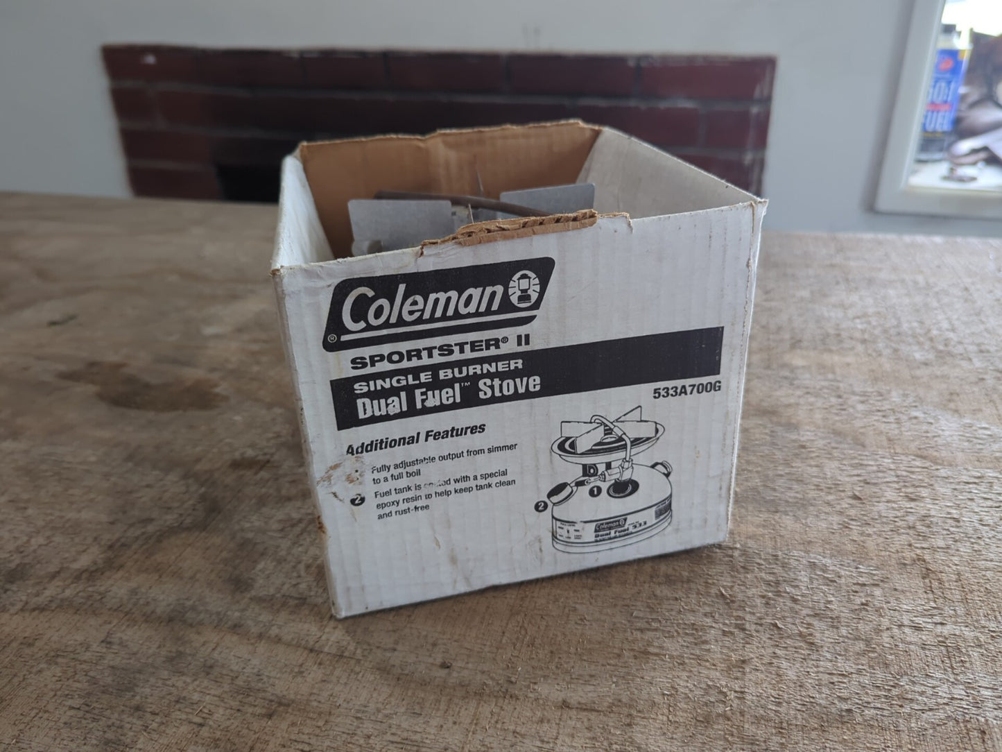 Coleman Sportster II 533 Dual Fuel 1 Burner Stove 10,500 BTU Backpacking Camping