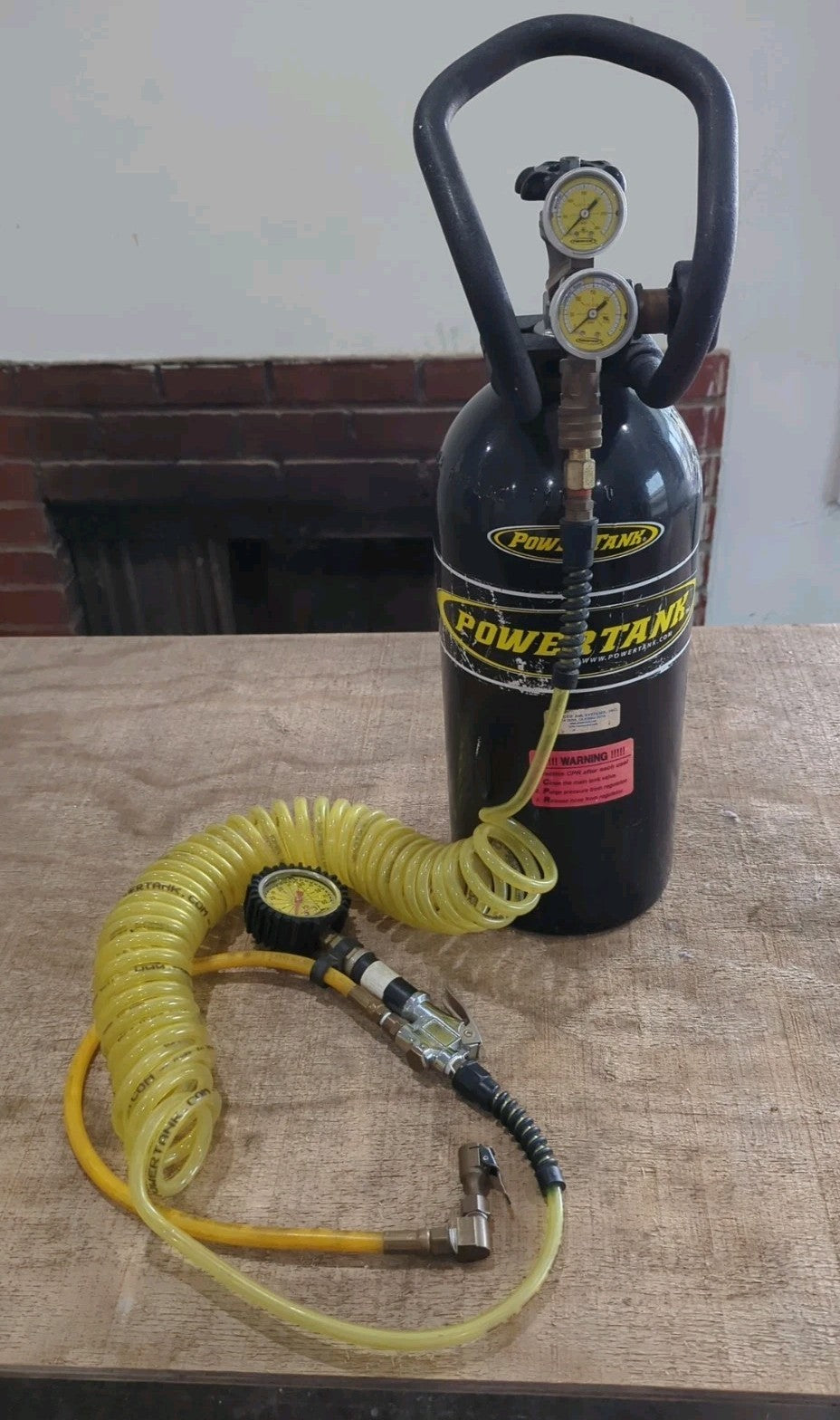 Power Tank 10 lb CO2 cylinder W/ Hose Regulator and Inflator - Off-road Jeep