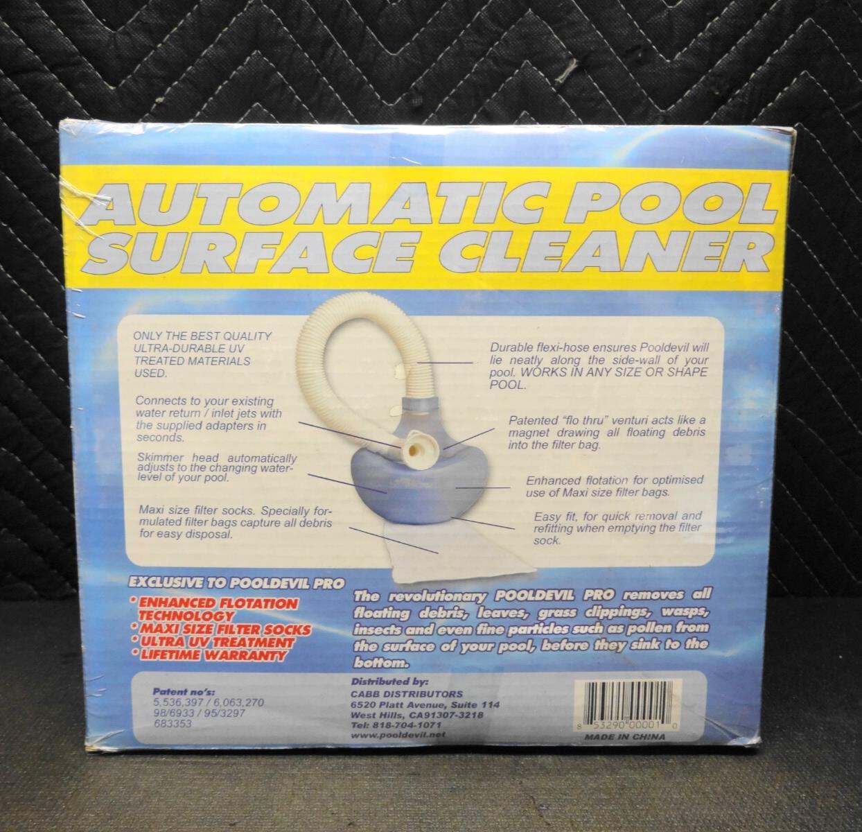 Pooldevil Pro Automatic Pool Surface Cleaner