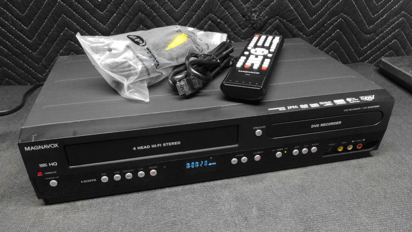 Magnavox ZV427MG9 DVD Recorder / VCR Combo HDMI output, digital tuner, remote