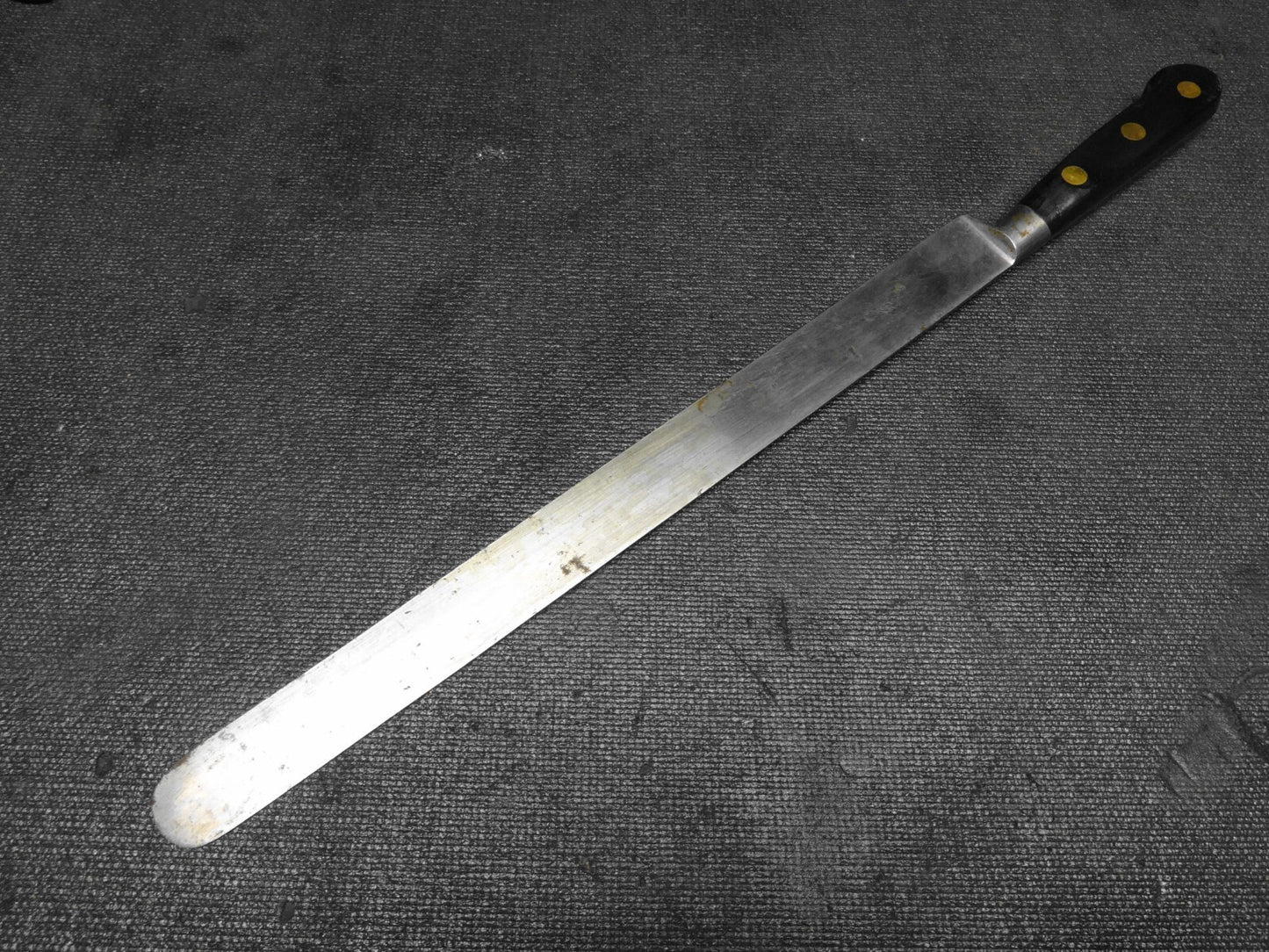 Vintage Sabatier Professional 12 inch Blade Round Nose Slicer Knife - #1