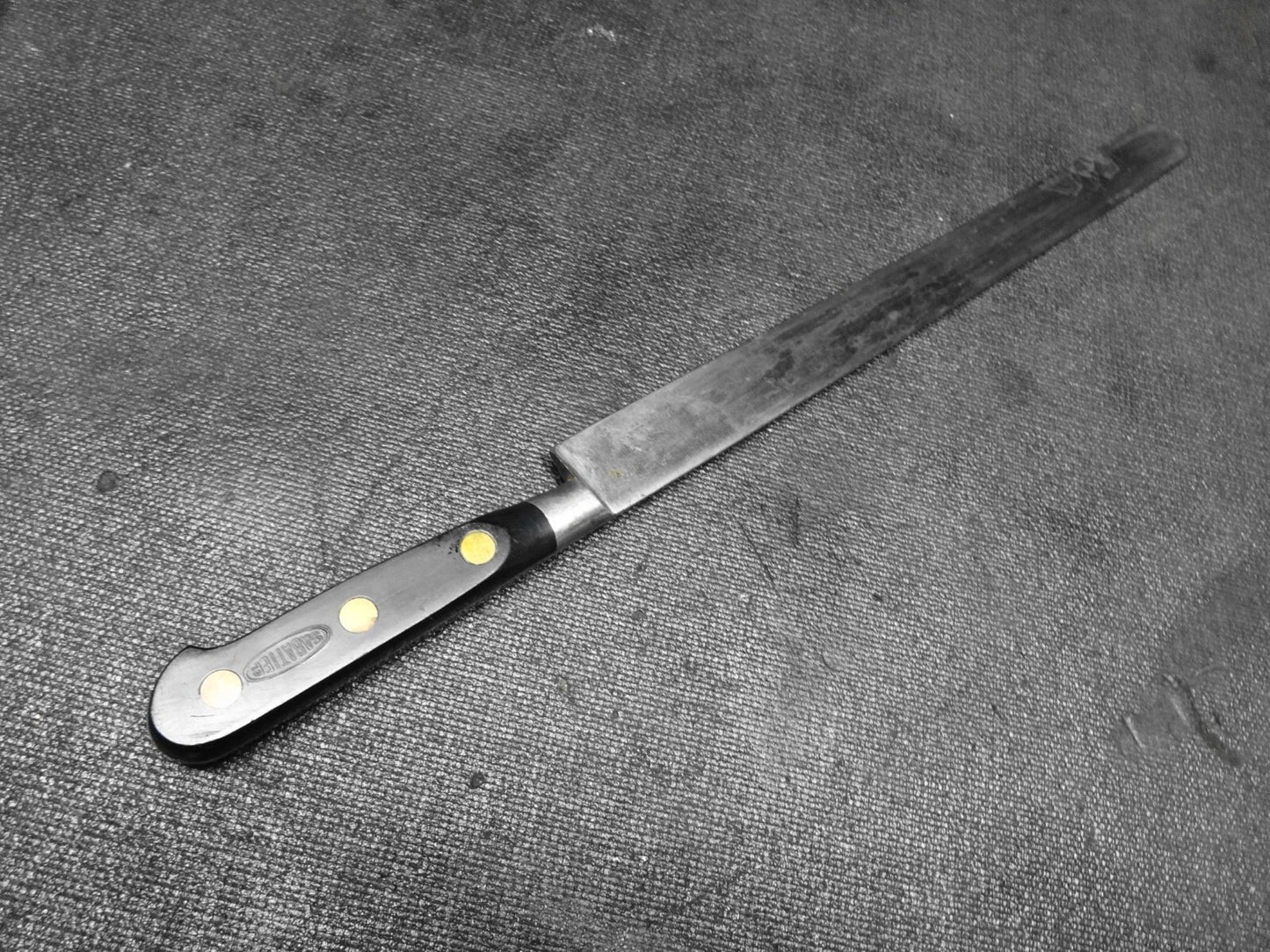 Vintage Sabatier Professional 12 inch Blade Round Nose Slicer Knife - #1