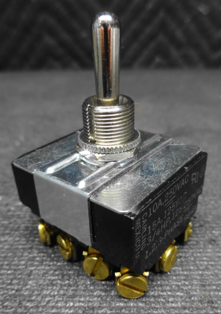 Carling Switch 9849 4 PDT Switch - 1,2,3 Phase - Screw Terminals