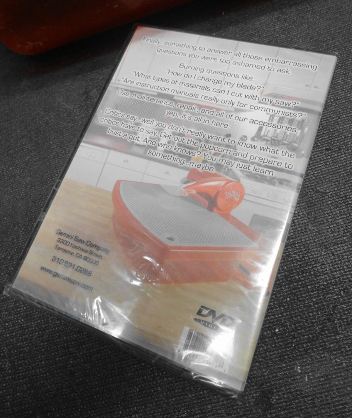 Gemini Taurus 3 Glass Diamond Wire Ring Saw w/ Manual & Instructional DVD