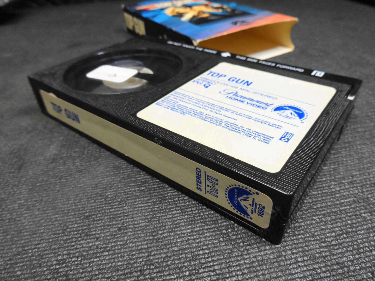 Top Gun Betamax BETA TAPE 1987 Tom Cruise Paramount Not VHS