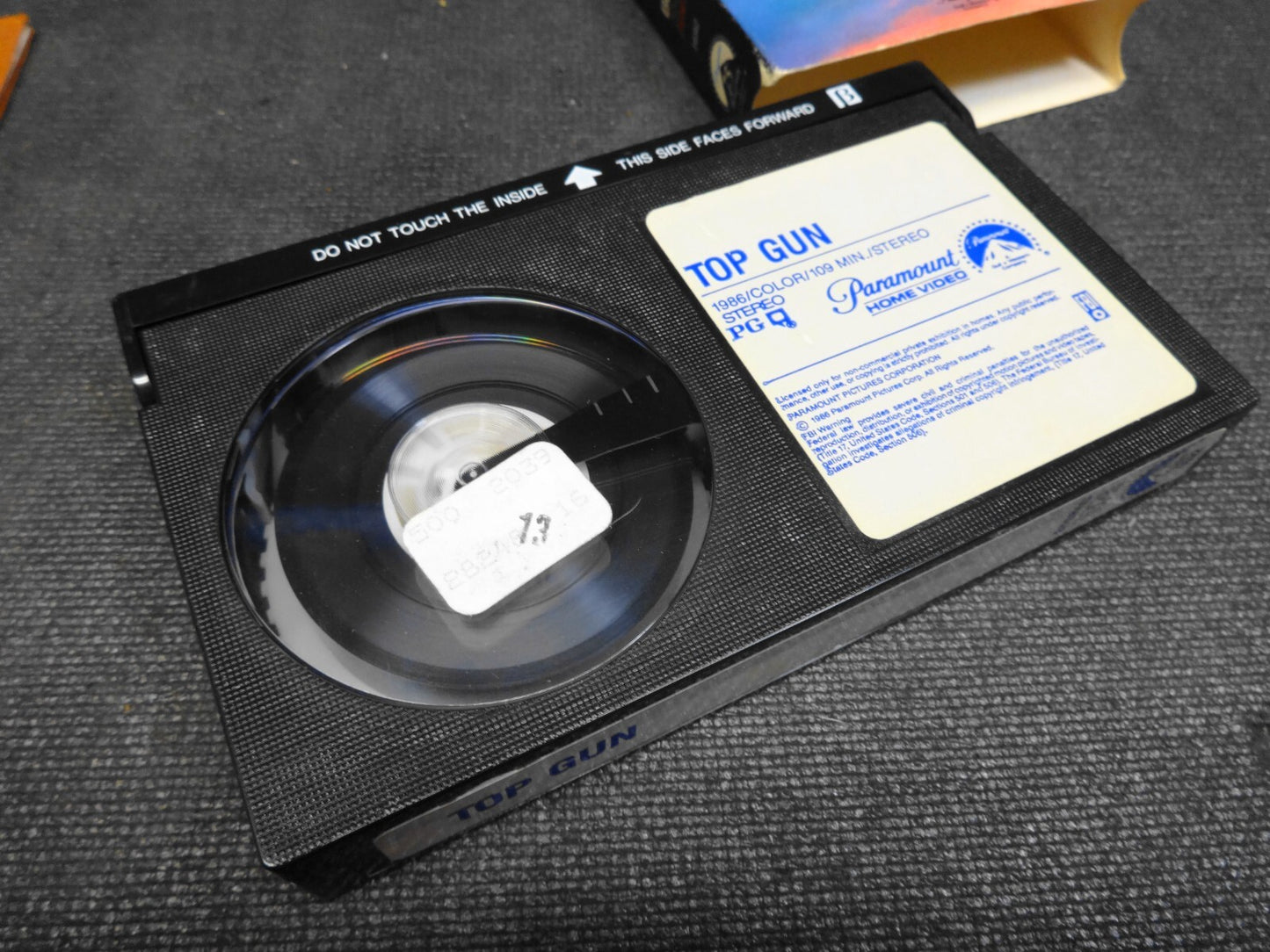Top Gun Betamax BETA TAPE 1987 Tom Cruise Paramount Not VHS