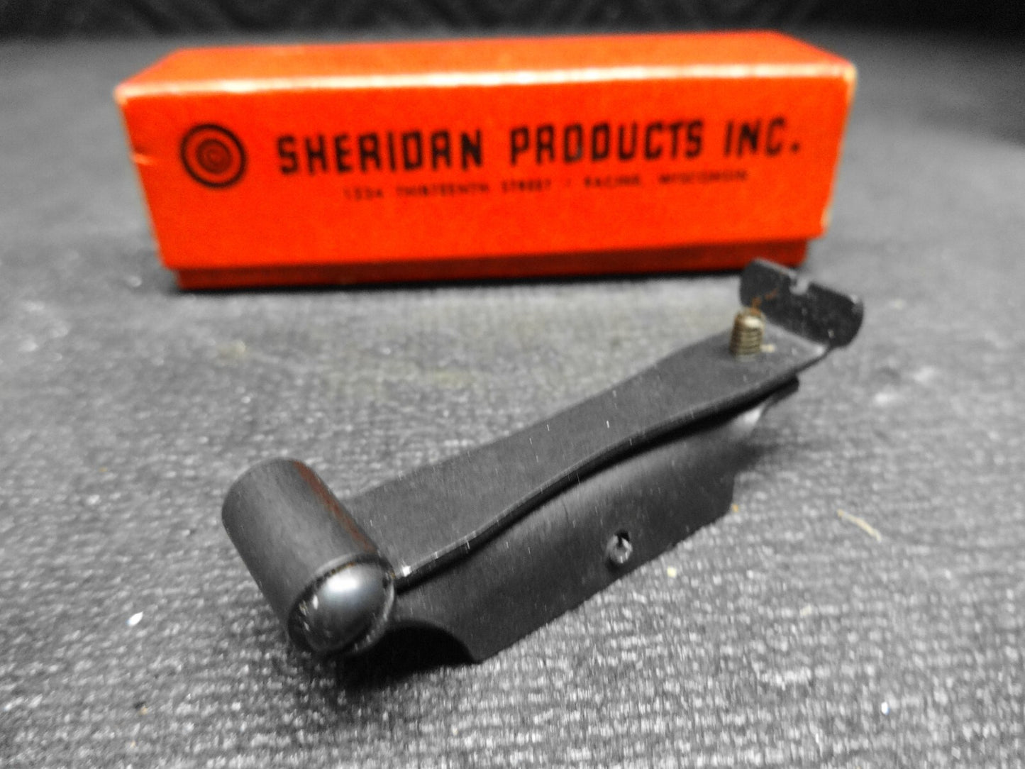Vintage Sheridan Model C Blue/Silver Streak Rear Sight W/Set Screws