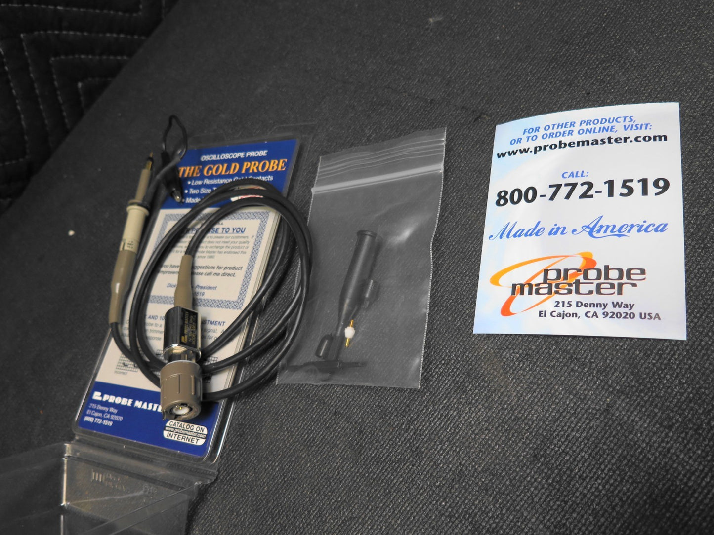 Probe Master 4902-1 RA 250MHz Gold Tip Oscilloscope Probe