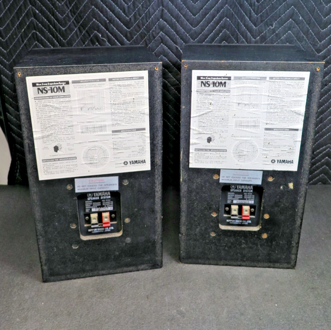 YAMAHA NS-10M Speaker Pair Set System Studio Monitors Speakers Black NS10M