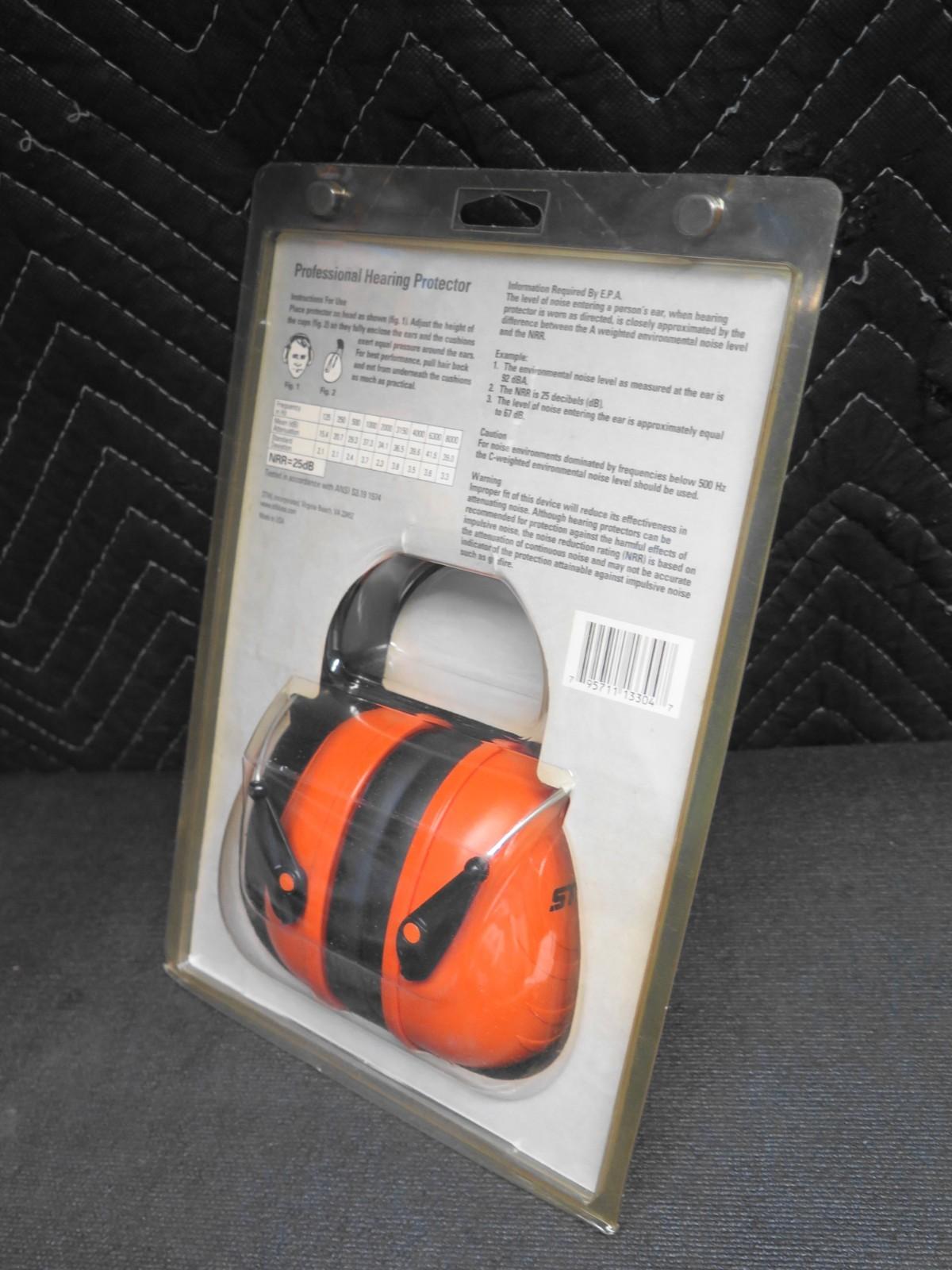 NOS OEM Stihl Professional 25db Hearing Protector/ Earmuffs Part # 0000-886-0402