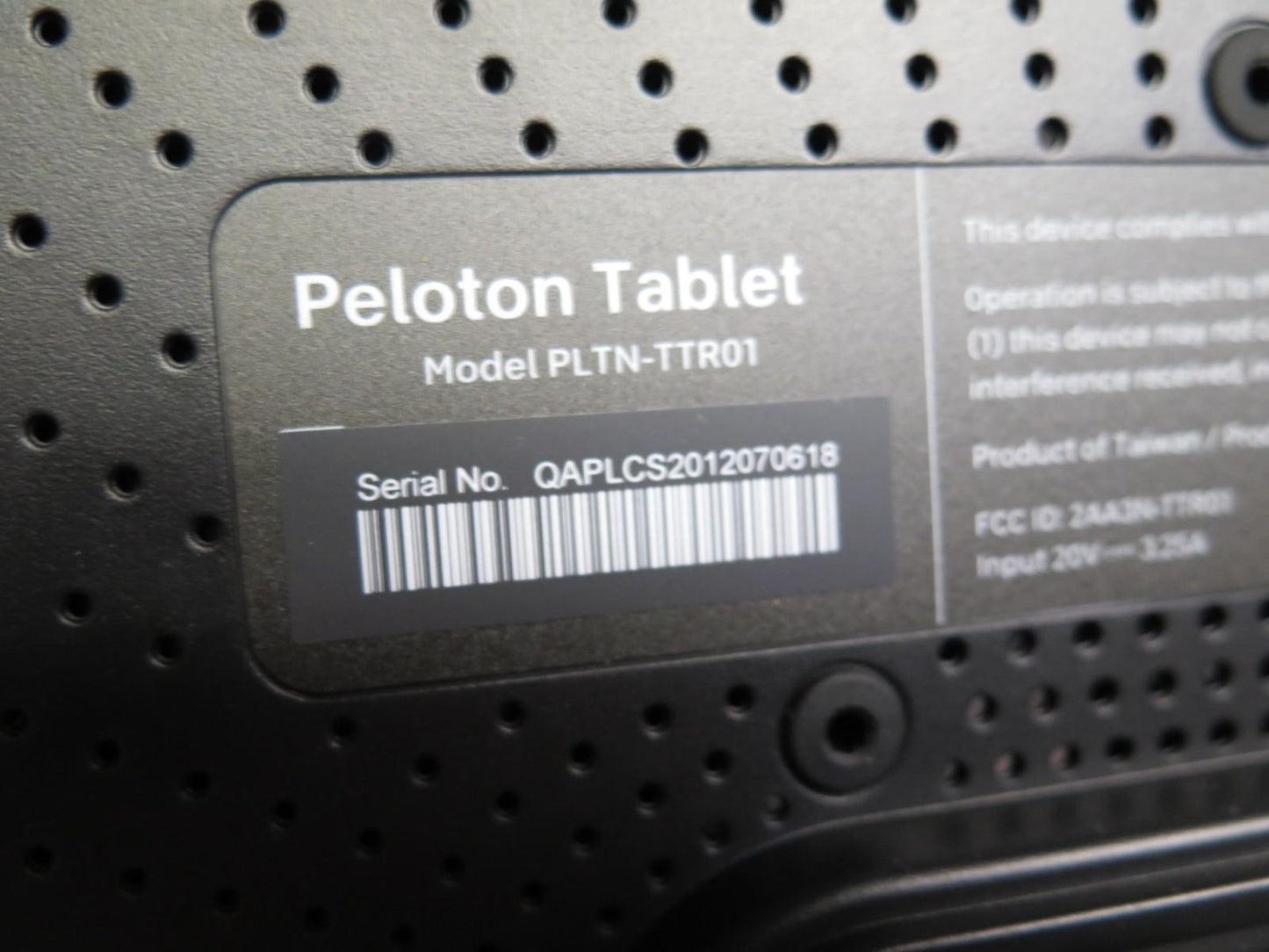 Peloton Touchscreen Tablet Peloton Tread Treadmill PLTN-TTR01 - FULLY FUNCTIONAL