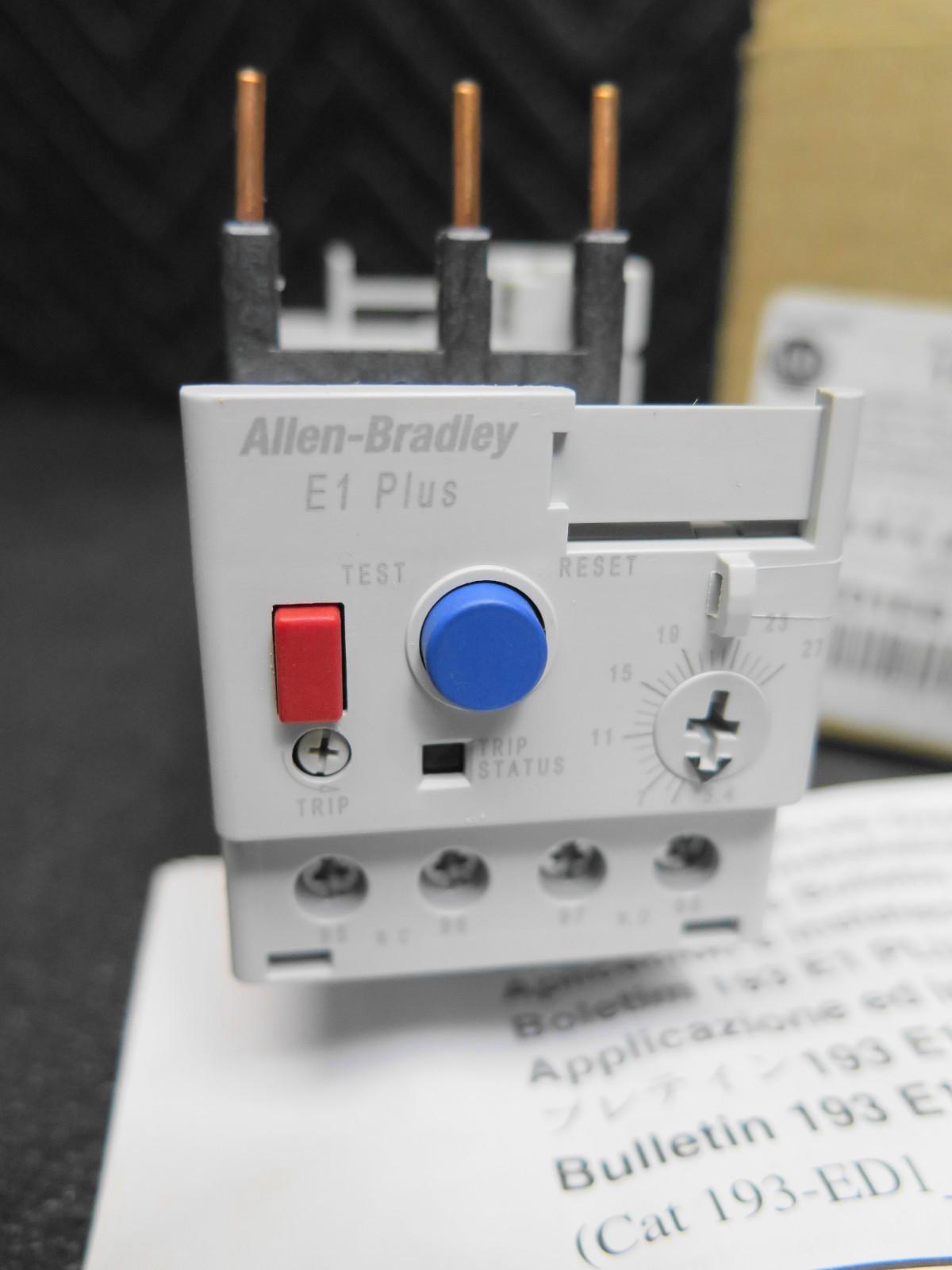 Allen Bradley 193-ED1EB Series C E1 Plus Overload Relay 5.4-27A 3-Phase - NEW
