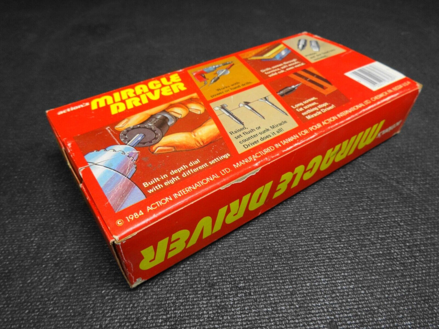 1984 NOS Vintage Action's Miracle Driver "The Power Driven Screwdriver" Drill