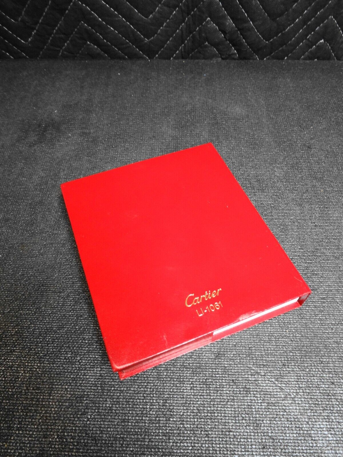 Cartier Watch Box Case CO 1018 Ladies Red Card Case Genuine LI-1061