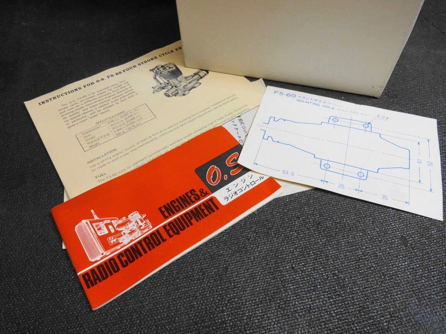 OS Engine FS-60 10cc 4-Stroke RC Plane Glow Engine - NIB NOS