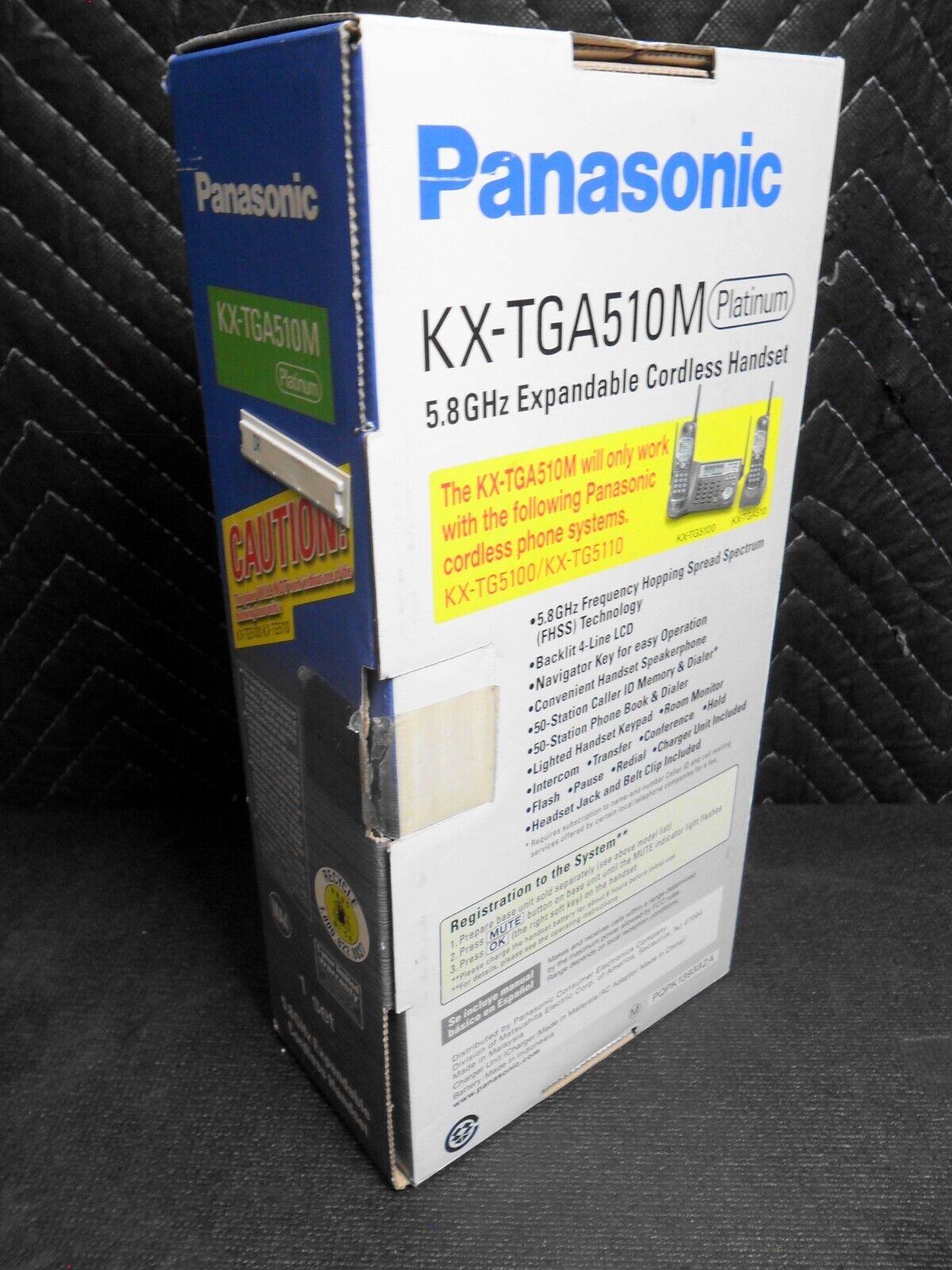 Panasonic KX-TGA510M Platinum 5.8GHz Cordless Handset