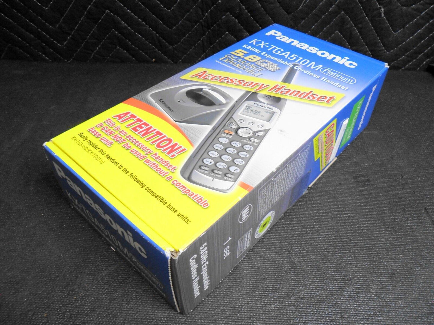 Panasonic KX-TGA510M Platinum 5.8GHz Cordless Handset