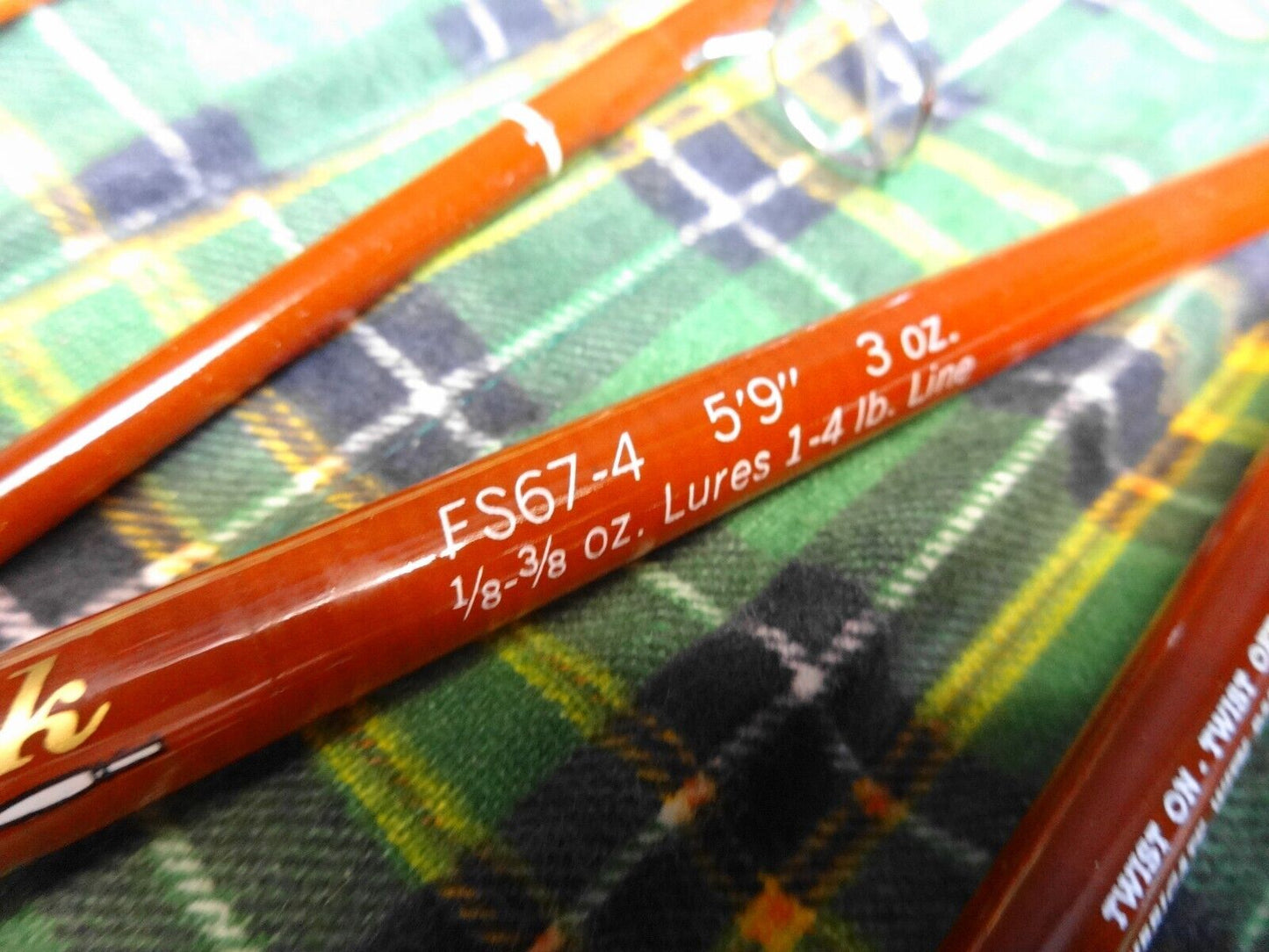 Vintage Fenwick Voyager Fly Rod Fishing FS67-4 5’ 9” 1-4 lb. w/ Tube Case