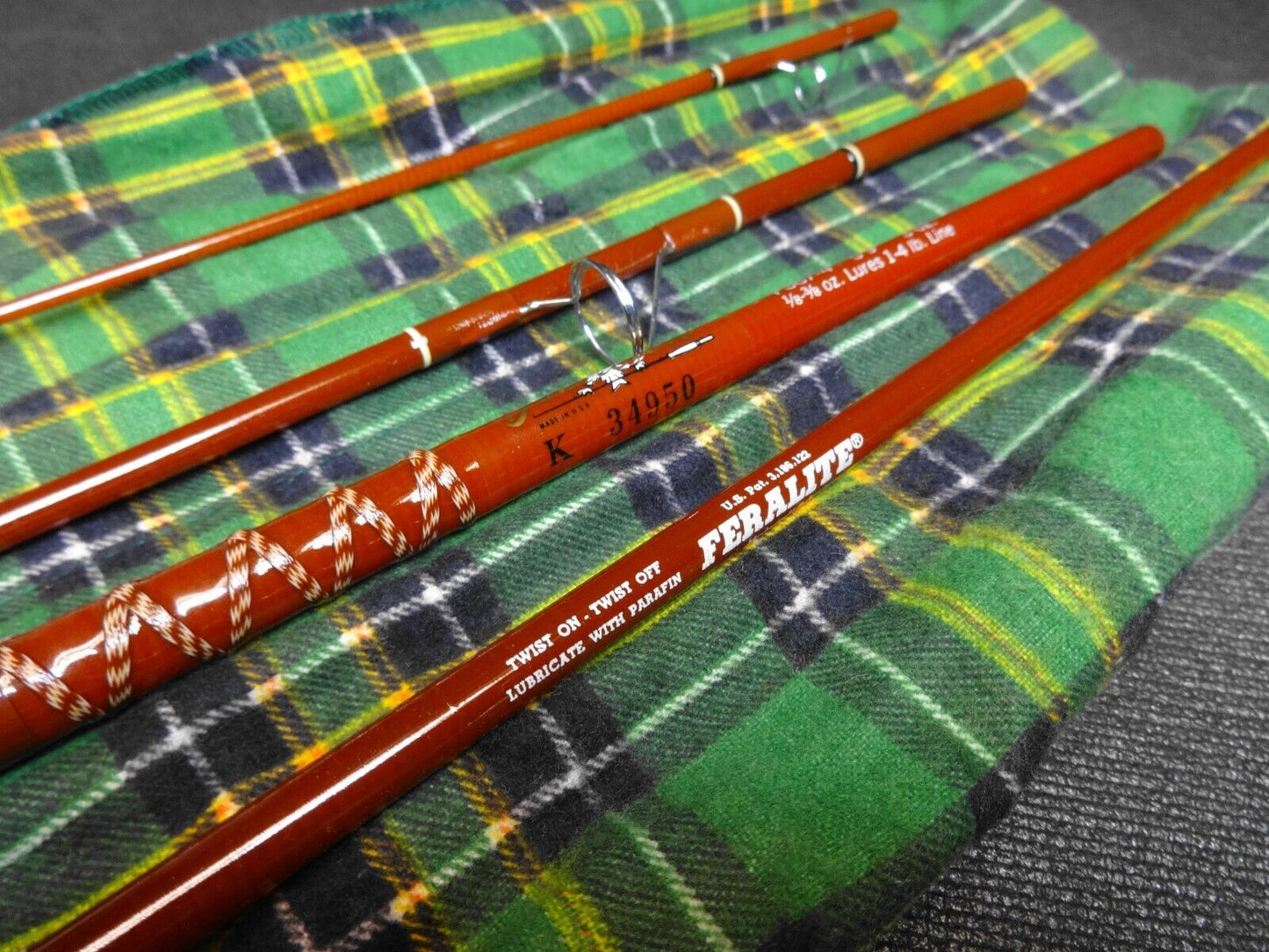 Vintage Fenwick Voyager Fly Rod Fishing FS67-4 5’ 9” 1-4 lb. w/ Tube Case