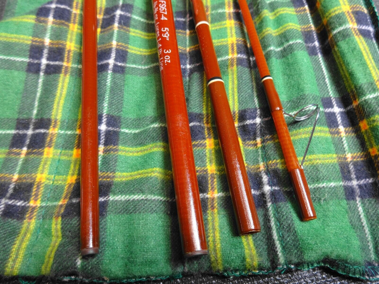 Vintage Fenwick Voyager Fly Rod Fishing FS67-4 5’ 9” 1-4 lb. w/ Tube Case