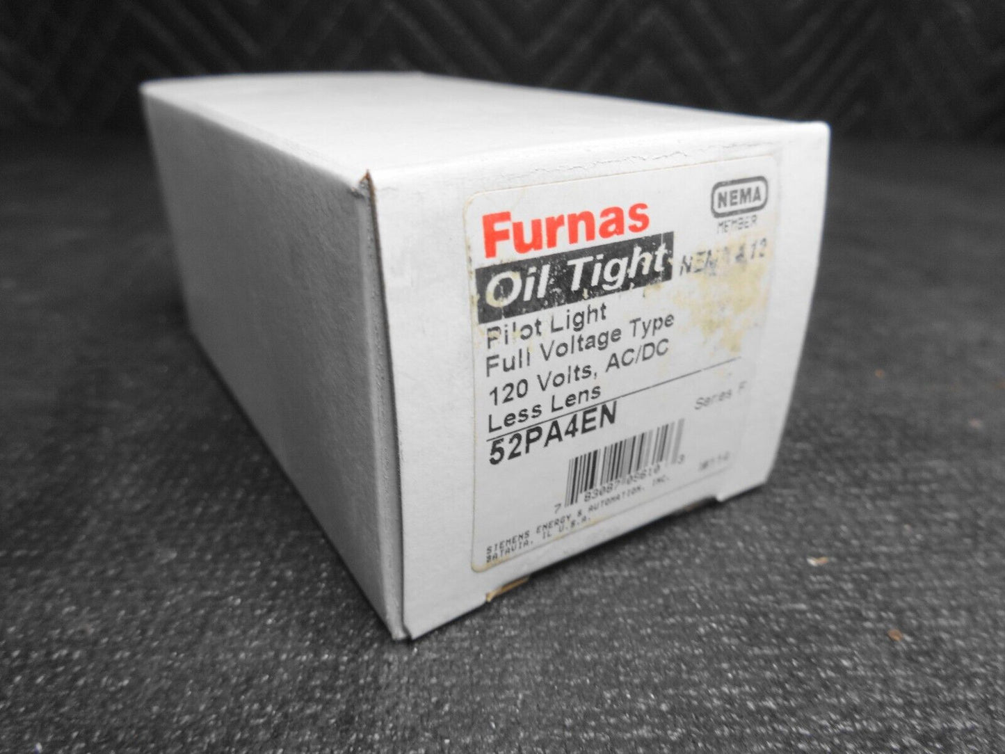 Furnas 52PA4EN Siemens Pilot Light, Full Voltage - AC/DC - W/O Lens