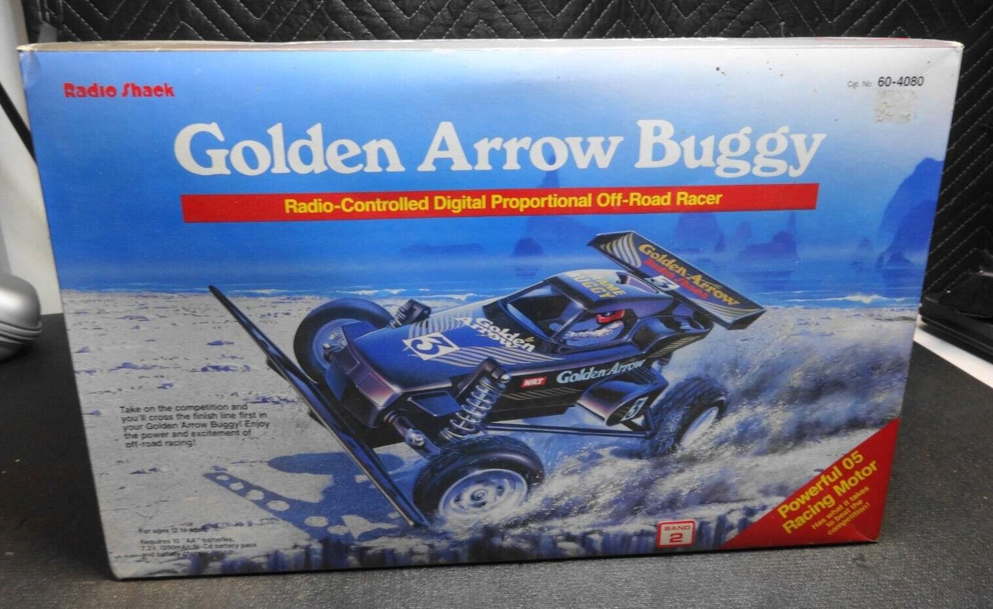 Vintage Radio Shack GOLDEN ARROW BUGGY 1988 in Original Box - No Charger