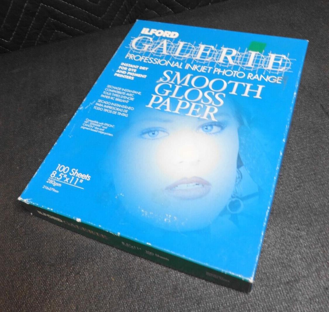 Ilford Galerie 8.5 x 11 Professional Inkjet Smooth Gloss Paper & Canon Luster