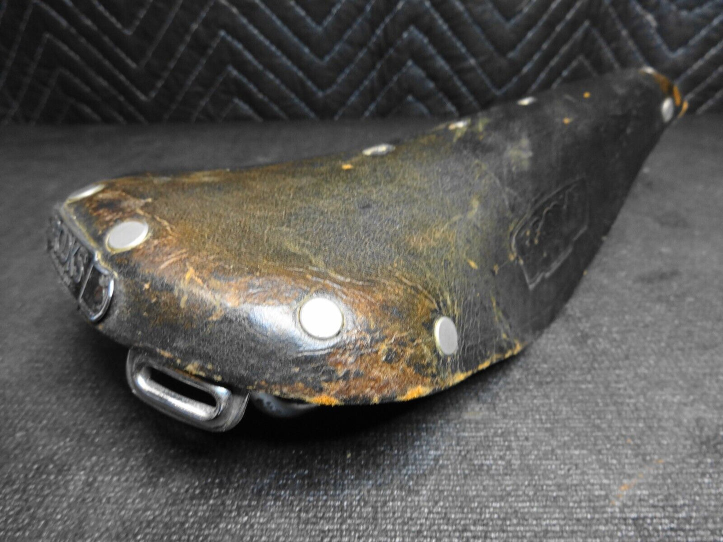 Brooks B15 Champion Flyer Leather Saddle Vintage 1950s