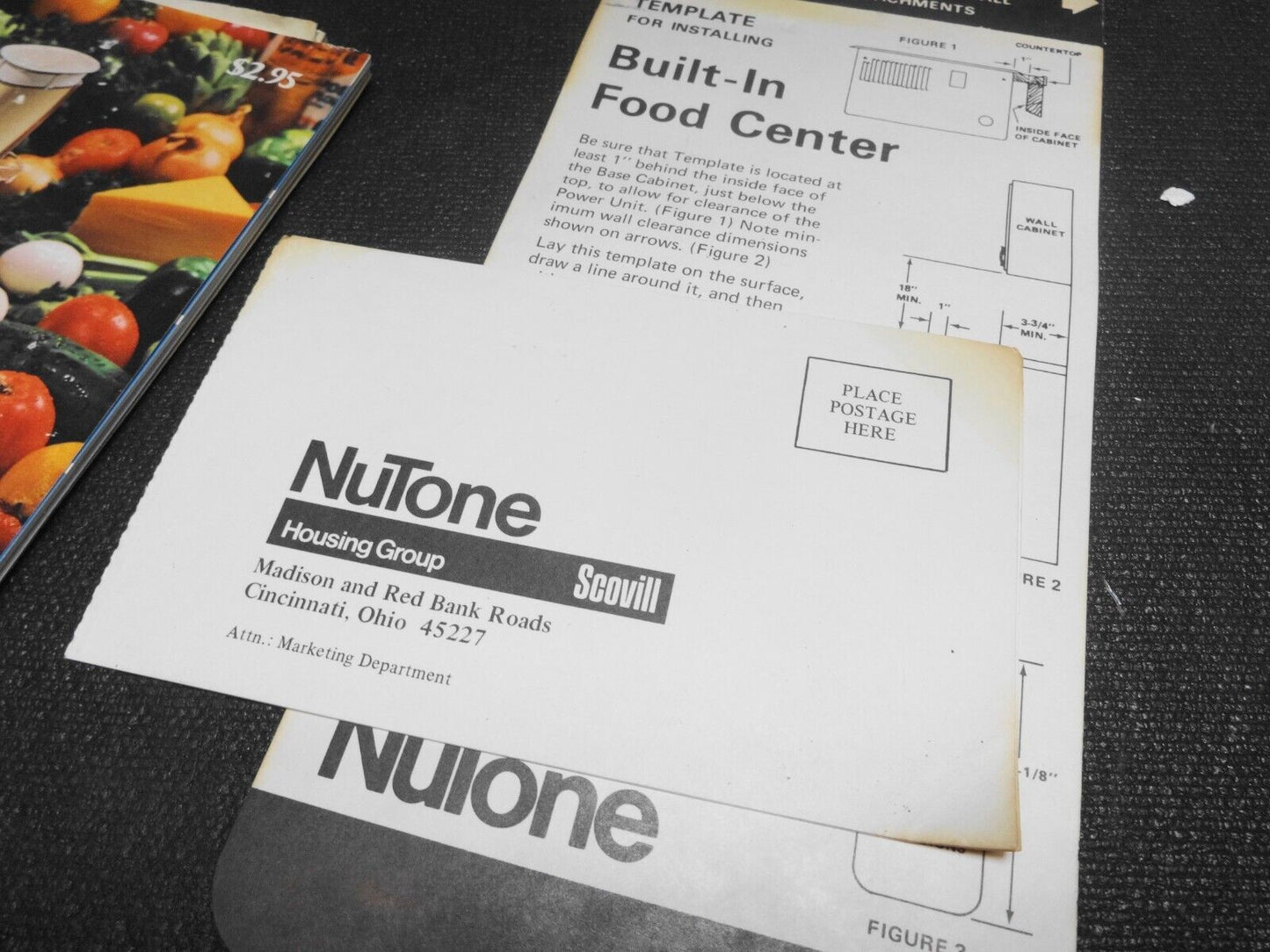 NUTONE 251 BUILT-IN FOOD CENTER POWER UNIT, NEW OLD STOCK