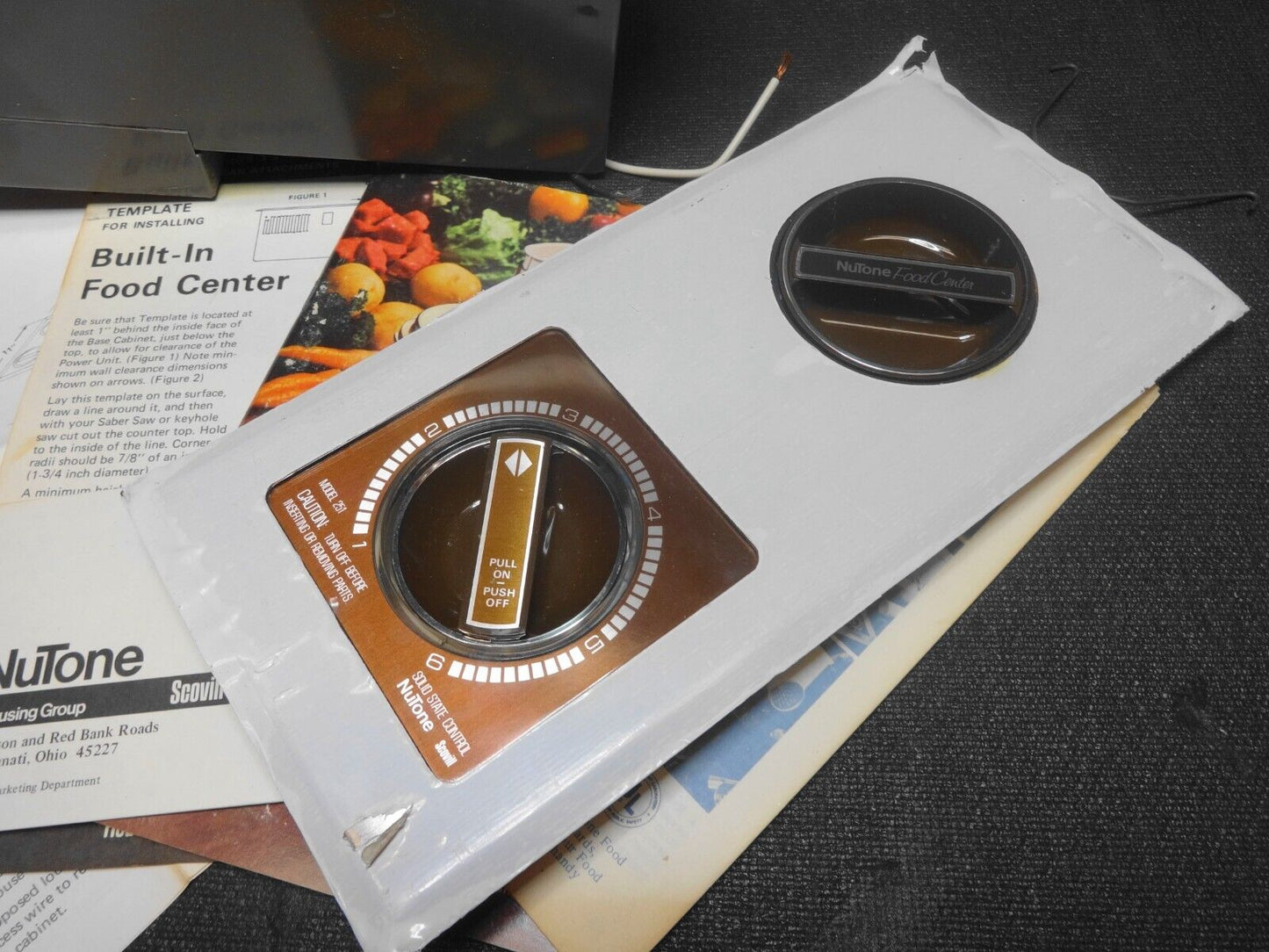 NUTONE 251 BUILT-IN FOOD CENTER POWER UNIT, NEW OLD STOCK