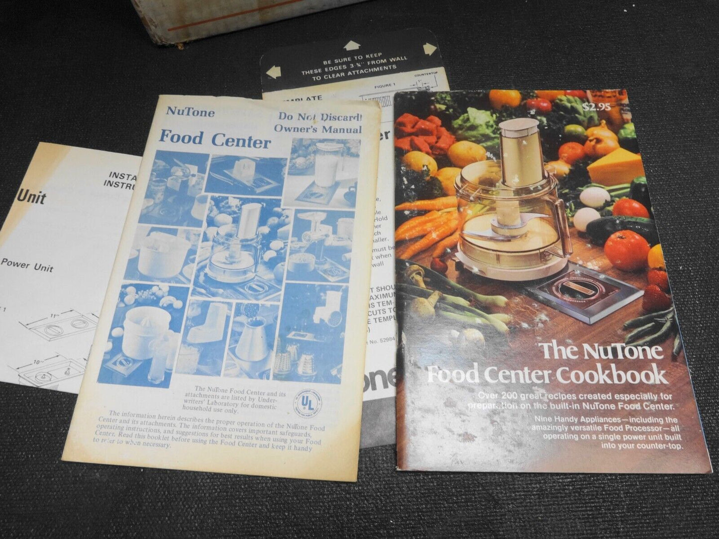 NUTONE 251 BUILT-IN FOOD CENTER POWER UNIT, NEW OLD STOCK