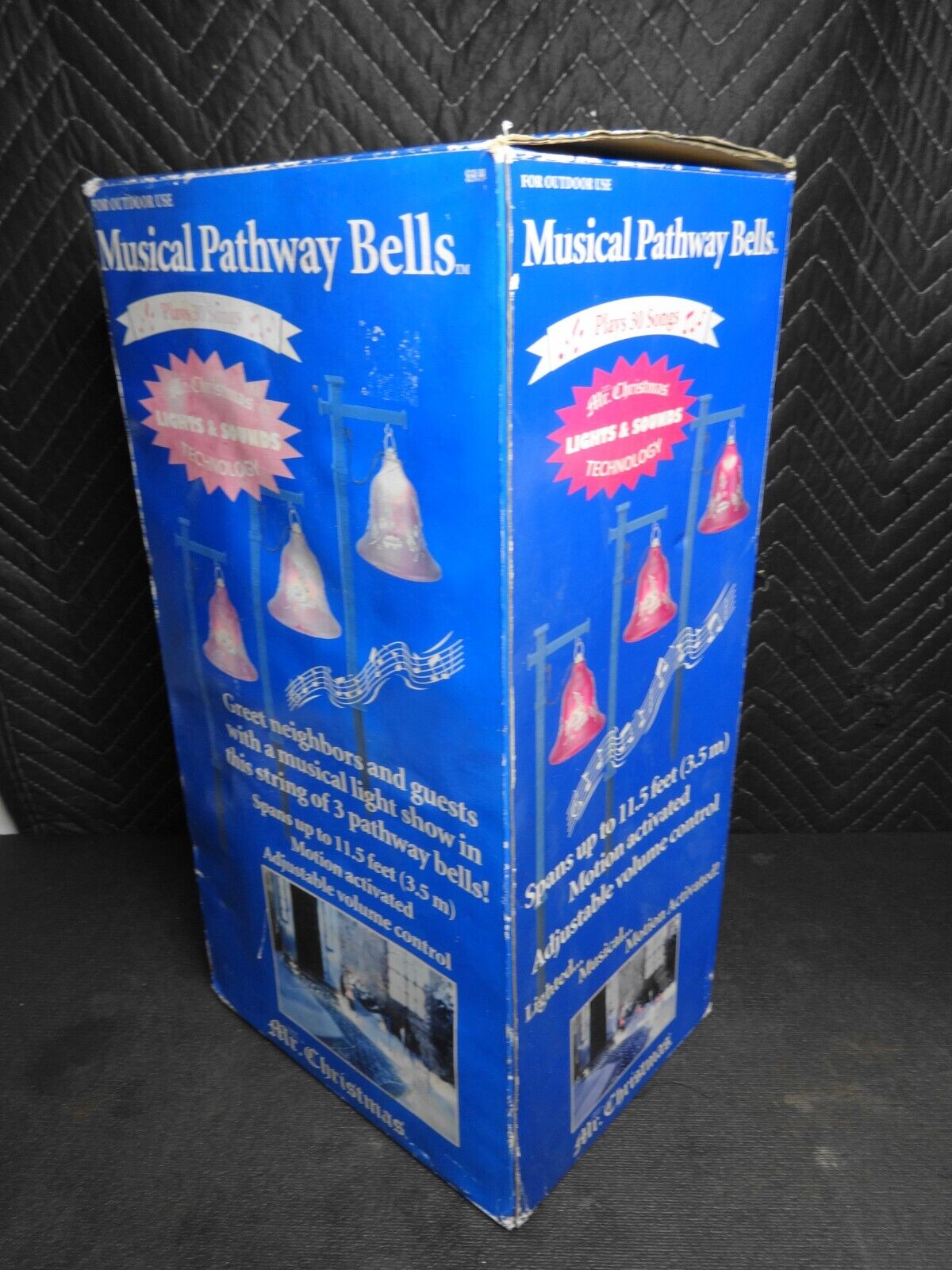Mr. Christmas Lighted Musical Pathway Bells Outdoor 30 Songs - Original Box