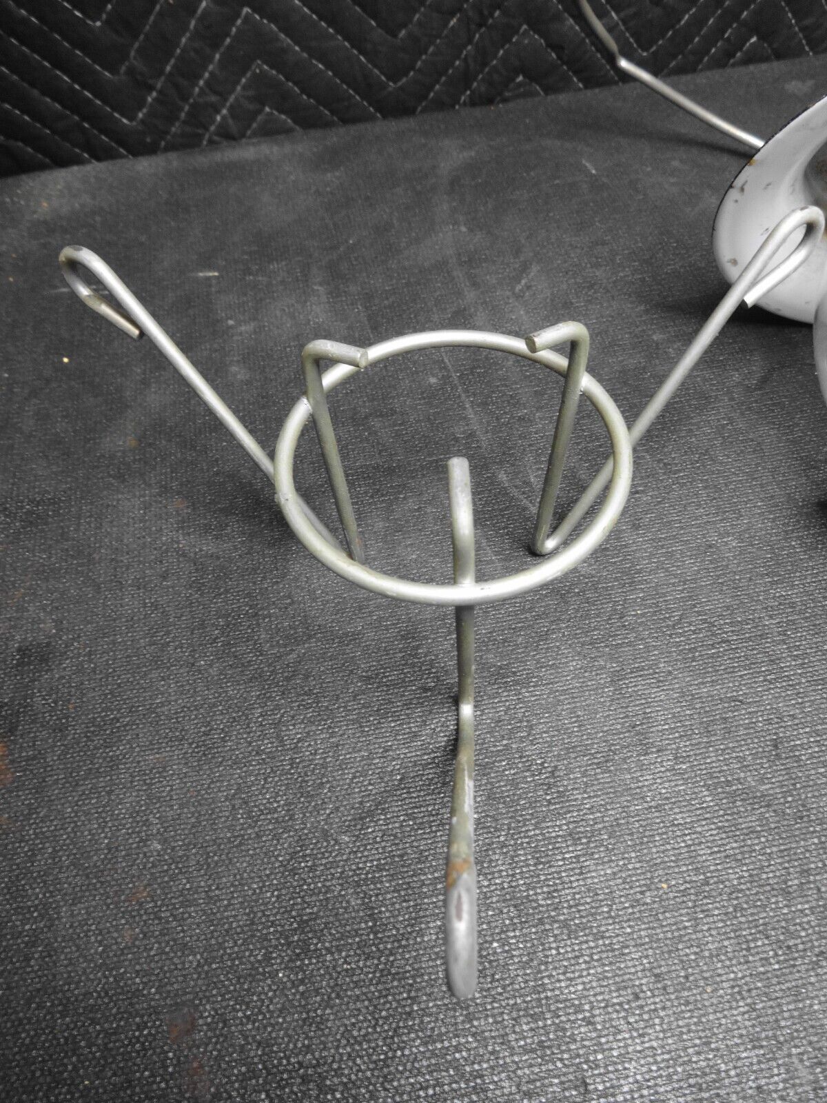 Vintage Coleman PYREX Globe Camping Lantern w/ Stand