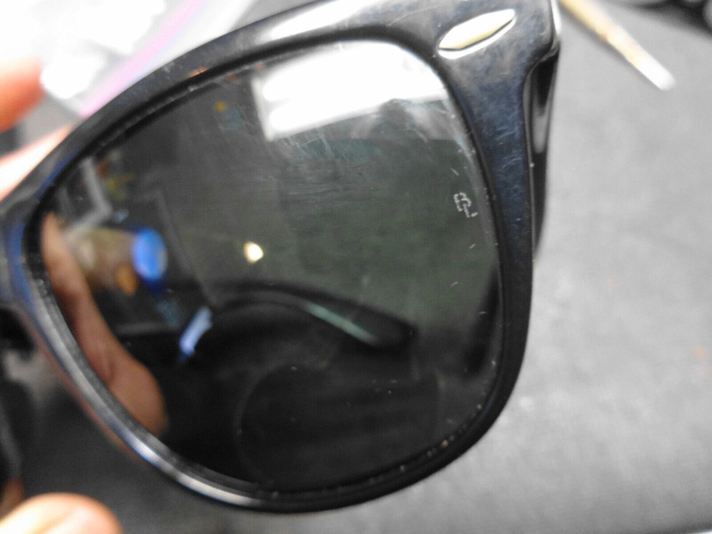 VINTAGE B&L RAY-BAN MADE IN USA L1724 G15 UV GLOSSY BLACK WAYFARER II SUNGLASSES