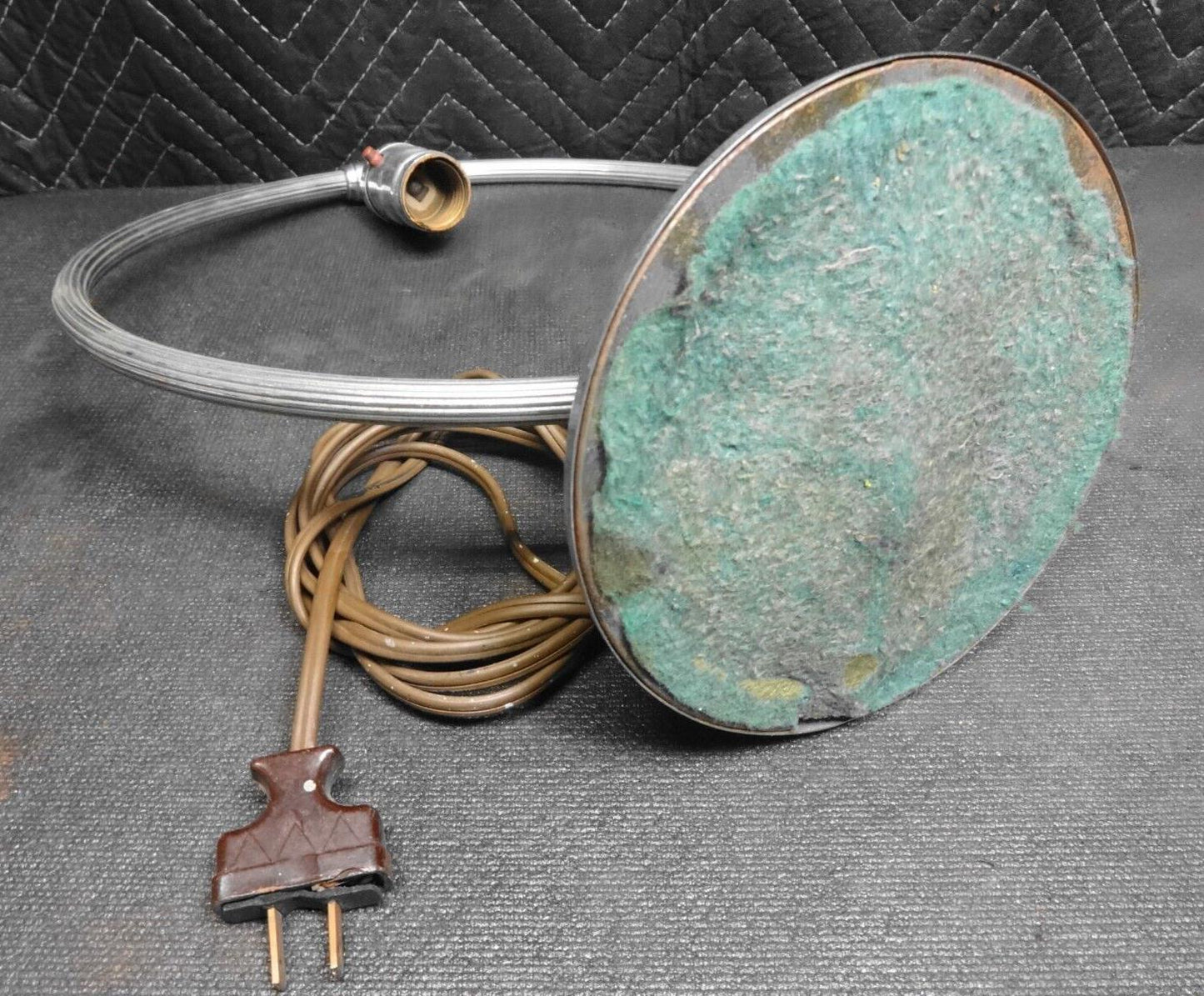 Chase Brass & Copper Art Deco Chrome Hoop Desk/Table Lamp 1930’s