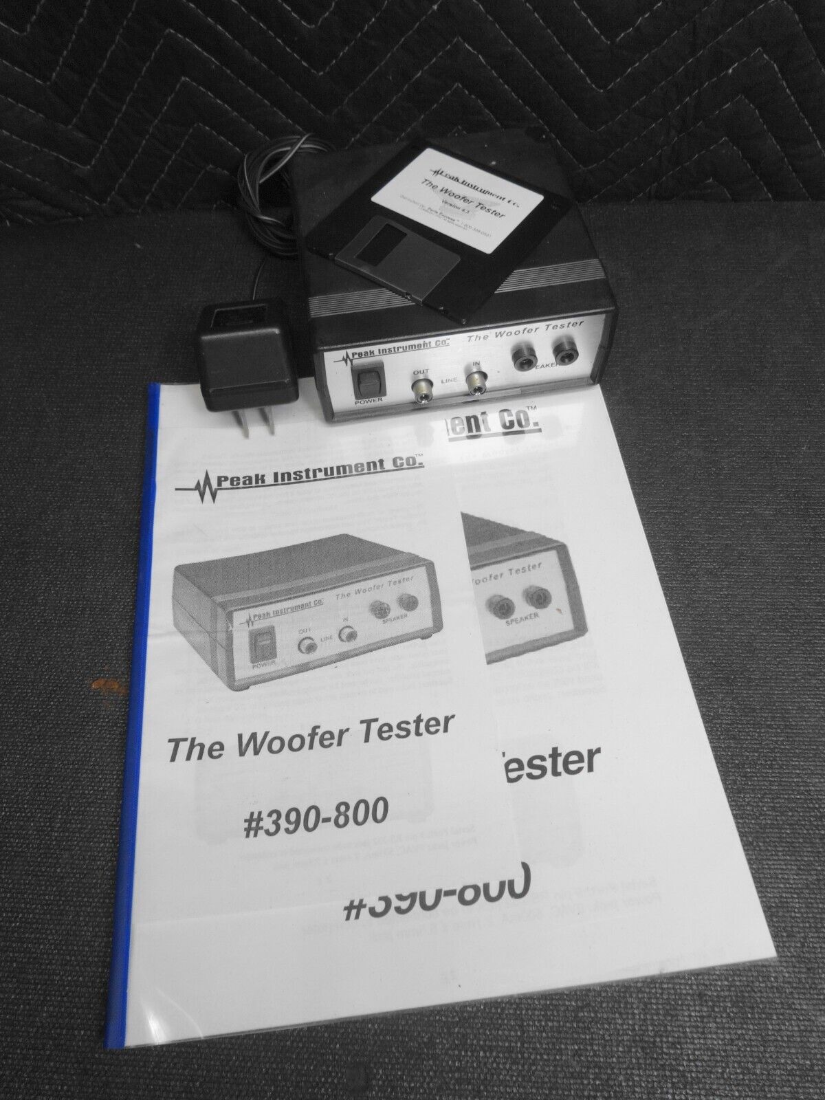 The Woofer Tester #390-800 By Peak Instrument Co. w/ Software & Manual
