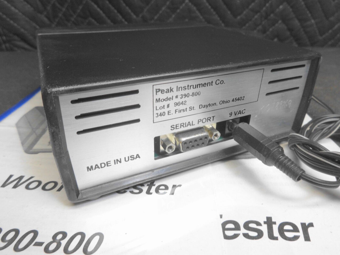 The Woofer Tester #390-800 By Peak Instrument Co. w/ Software & Manual