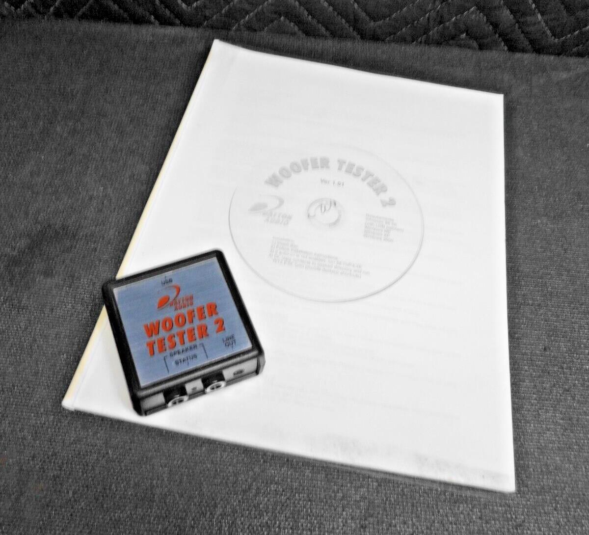 DAYTON AUDIO WOOFER TESTER 2 BOX w/ Manual - NO SOFTWARE 390-802
