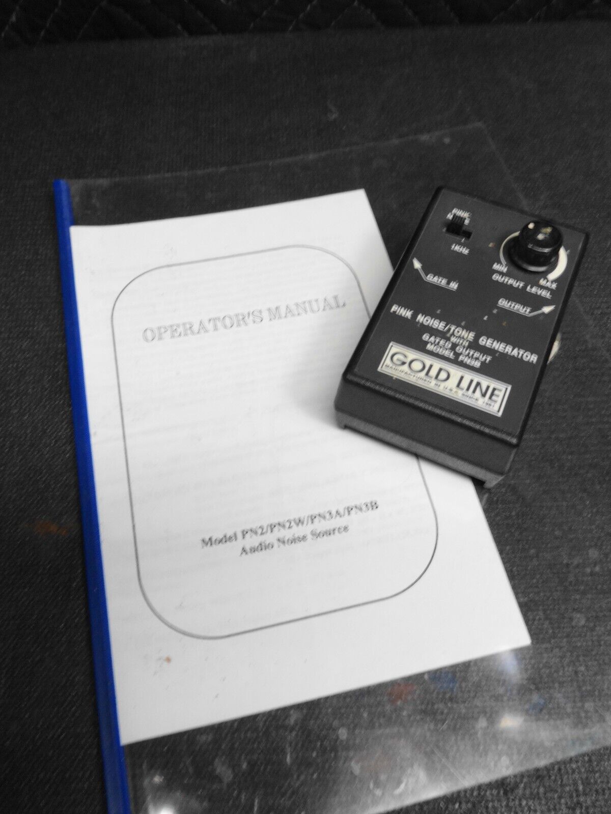 Gold Line Gated Pink Noise Burst Pulse Tone Generator PN3B w/ Manual