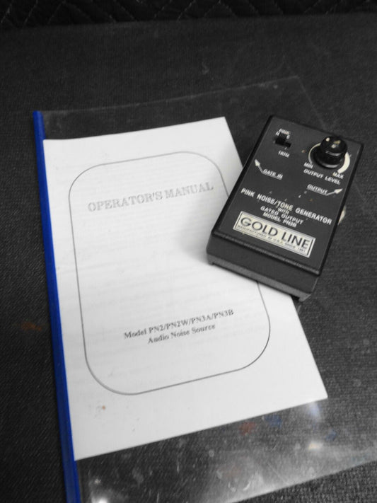 Gold Line Gated Pink Noise Burst Pulse Tone Generator PN3B w/ Manual