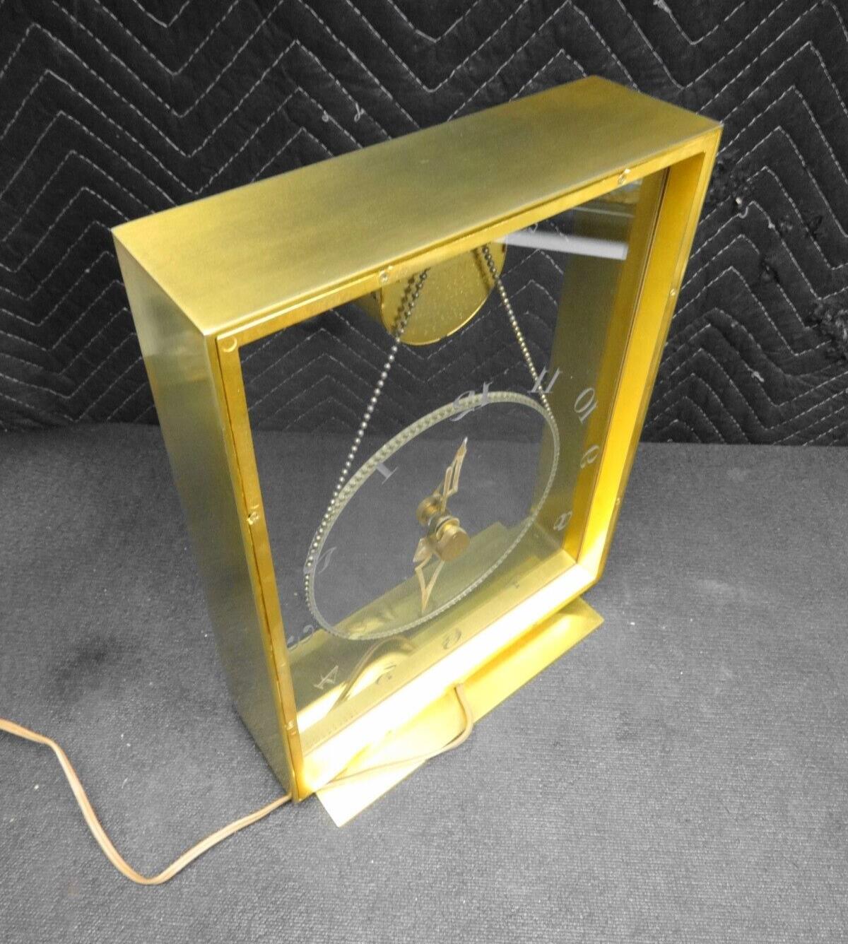 RARE - VINTAGE JEFFERSON SUSPENSE CLOCK, Model 580-191 - 1950's - *SERVICED*