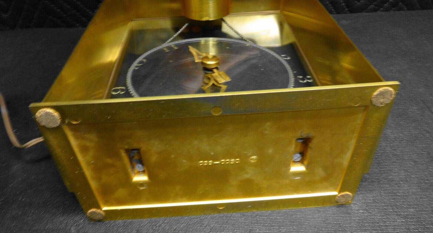 RARE - VINTAGE JEFFERSON SUSPENSE CLOCK, Model 580-191 - 1950's - *SERVICED*