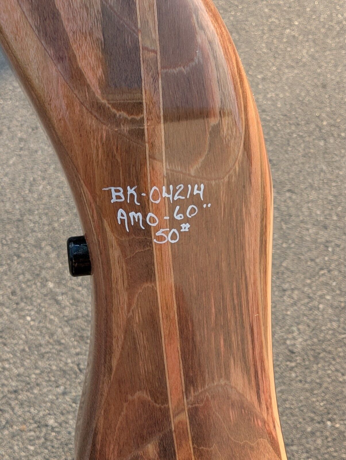 Bear Kodiak Hunter RH Recurve Bow 50# AMO-60" w/ Case