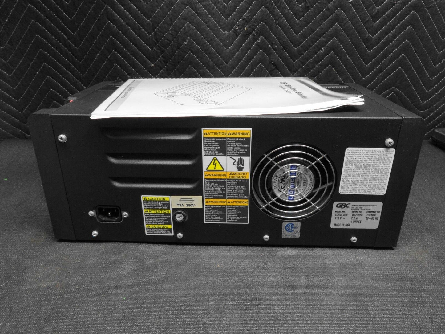 GBC CC2700 Modular Series Electric Binding Machine Coil Inserter w/ Manual