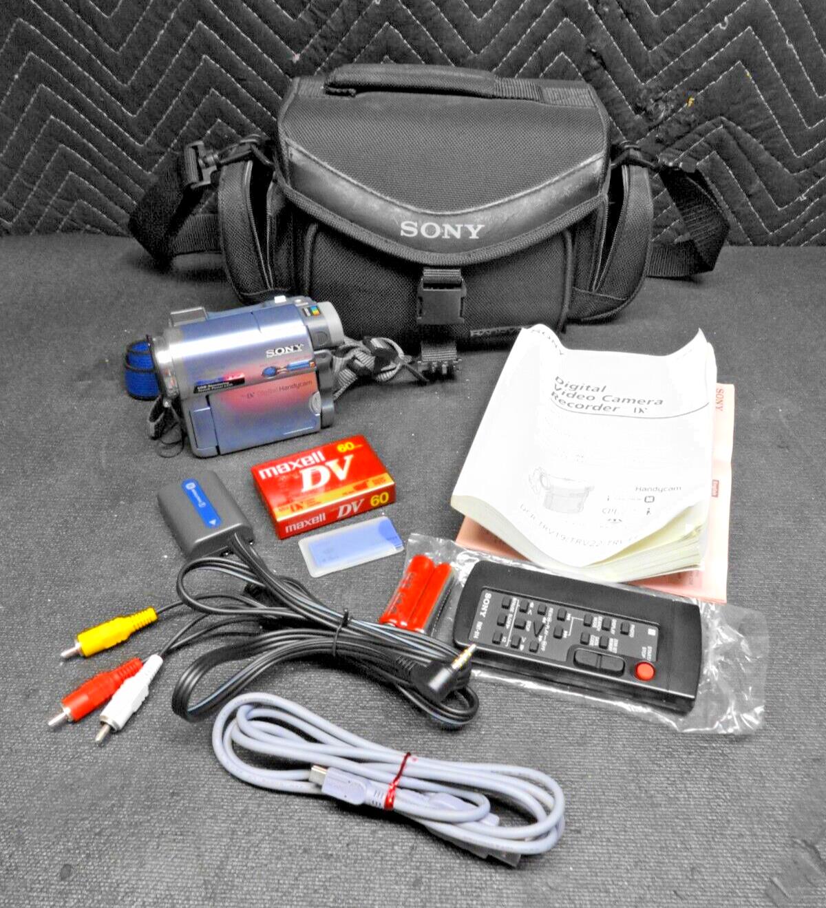 Sony DCR-TRV22 MiniDv Mini Dv Camera Stereo Camcorder VCR Player Video Transfer